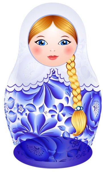 Матрешка Гжель для детей