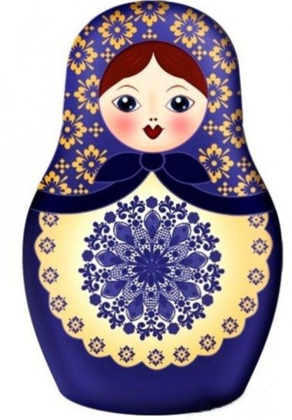 Матрёшка для украшения детям