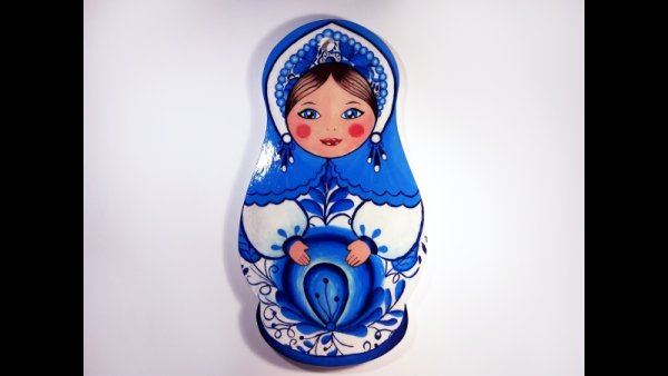 Матрешка роспись Гжель