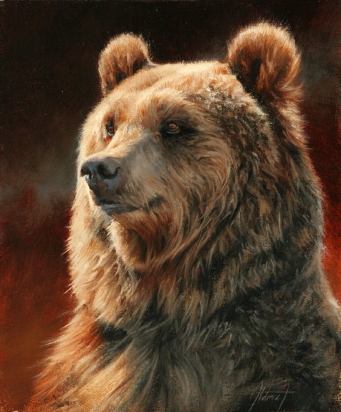 Белый медведь арт