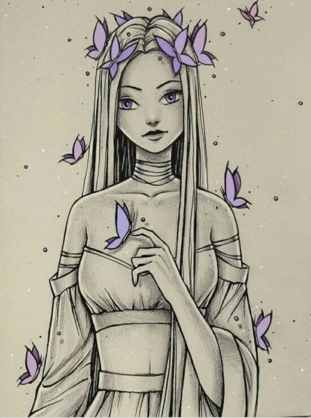 Девушки акварелью в скетчбуке