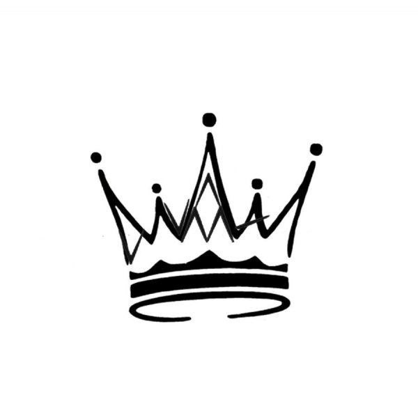 Корона черно белая