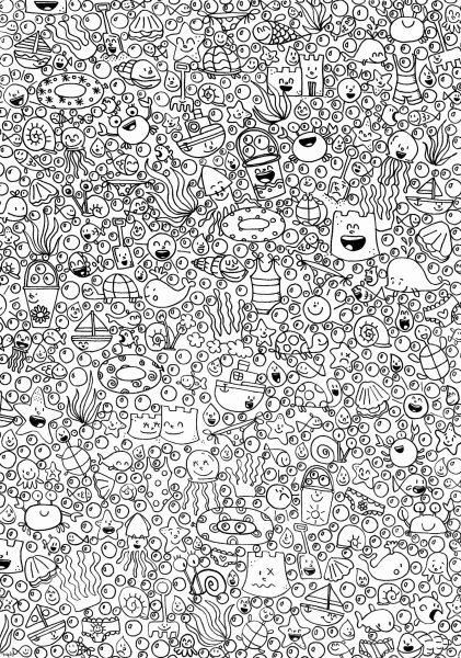 Много маленьких рисунков