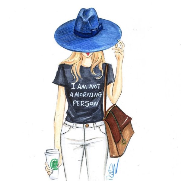 Мультяшные модные девушки