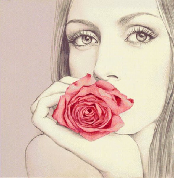 Девушка рисунок