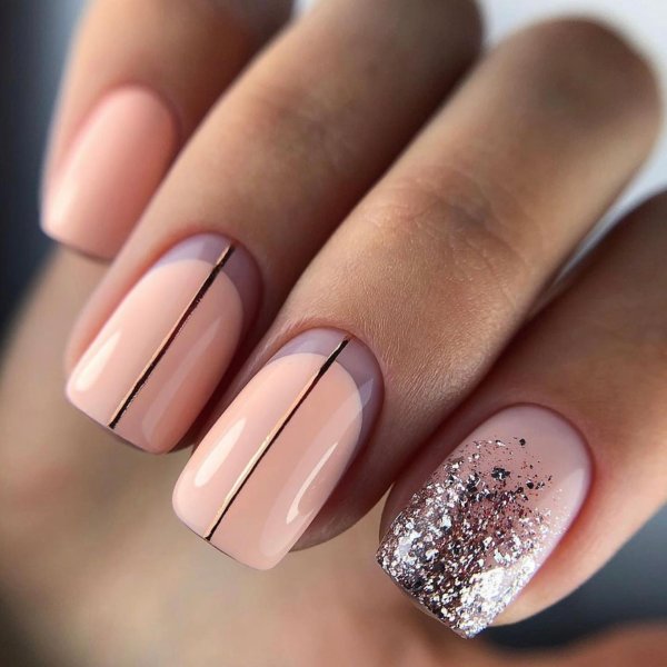 Нюдовый маникюр 2022 мрамор