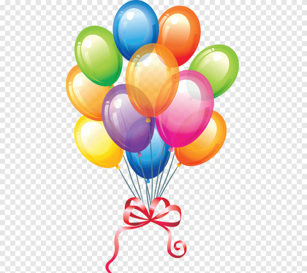 Воздушные шары на белом фоне