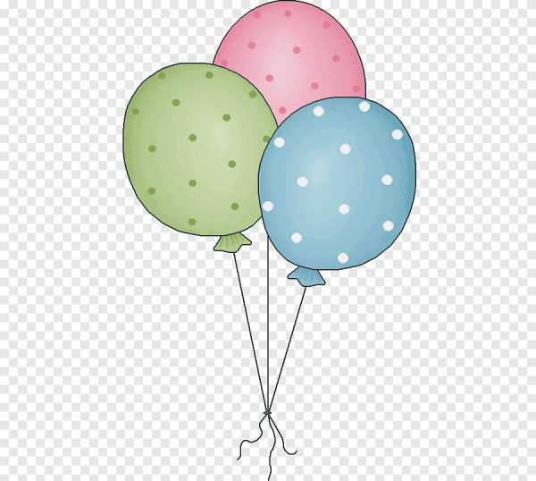 Воздушные шарики акварель