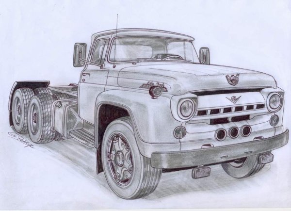 Машина карандашом