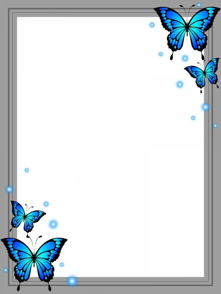 Рамка в стиле Гжель