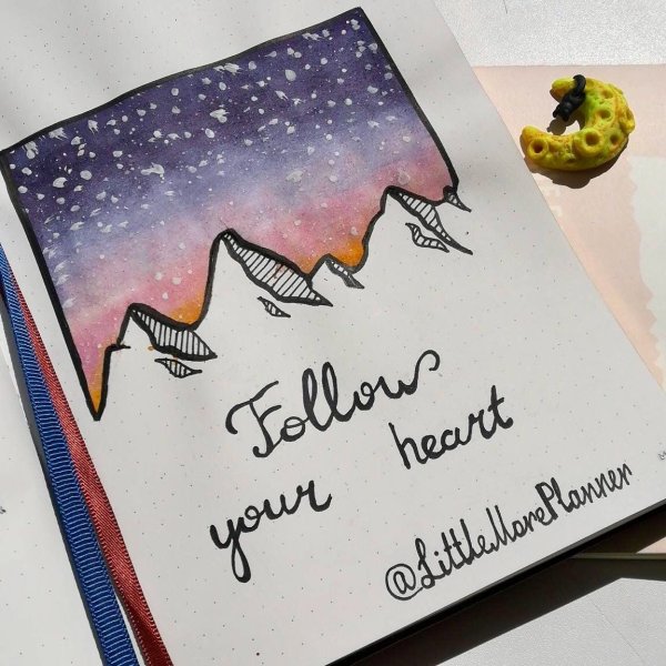 Красивый почерк для скетчбука