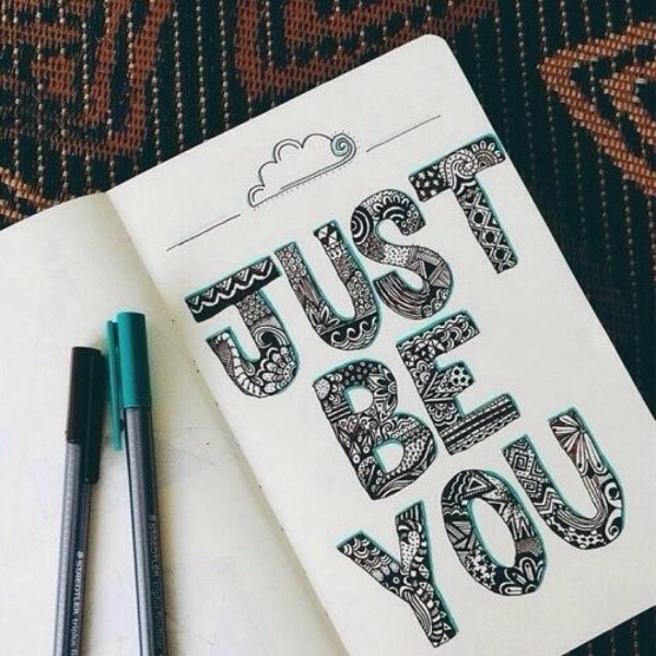 Рисунки карандашом для скетчбука надписи