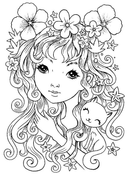 Раскраски девушки