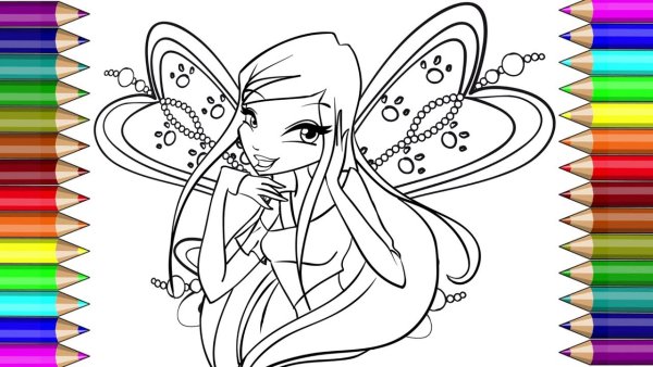 Раскраска лёгкая для девочек