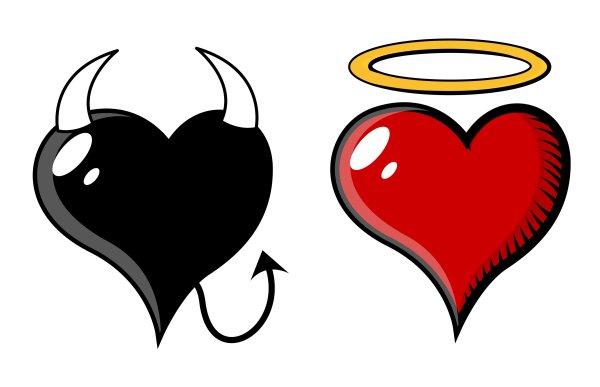 Сердечки добра и зла