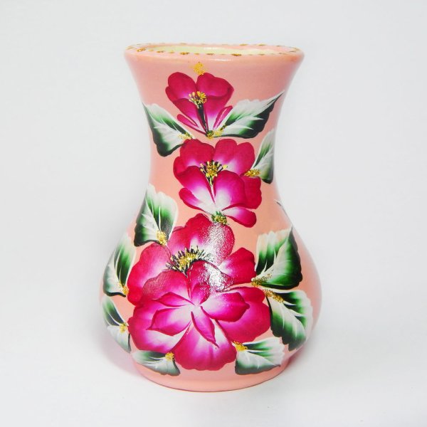 Роспись кувшинчика Городецкая роспись