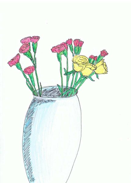 Красивая ваза рисунок