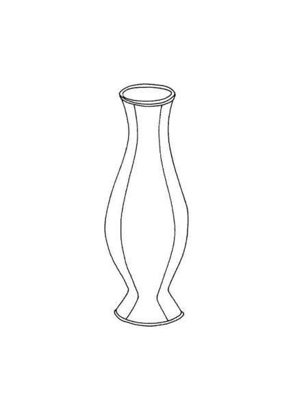 Ваза раскраска