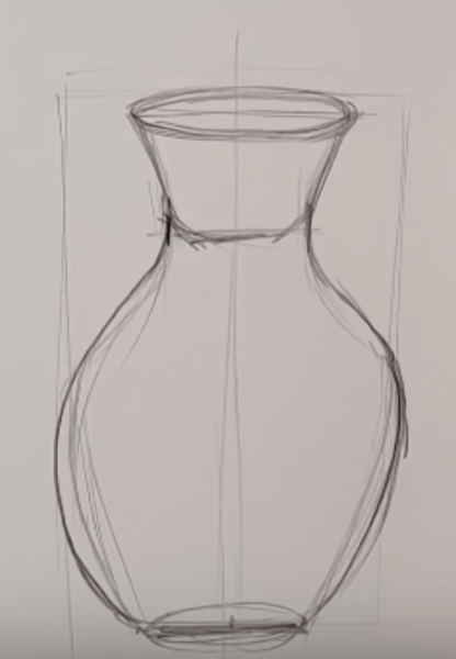 Ваза карандашом