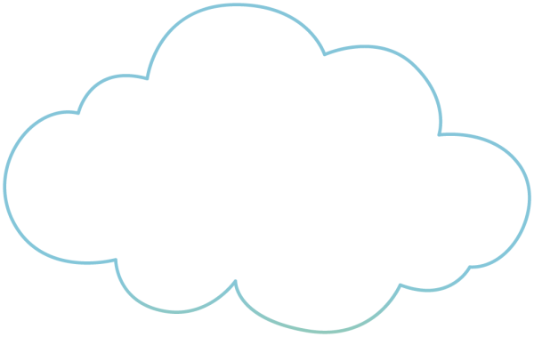 Облака для вырезания цветные