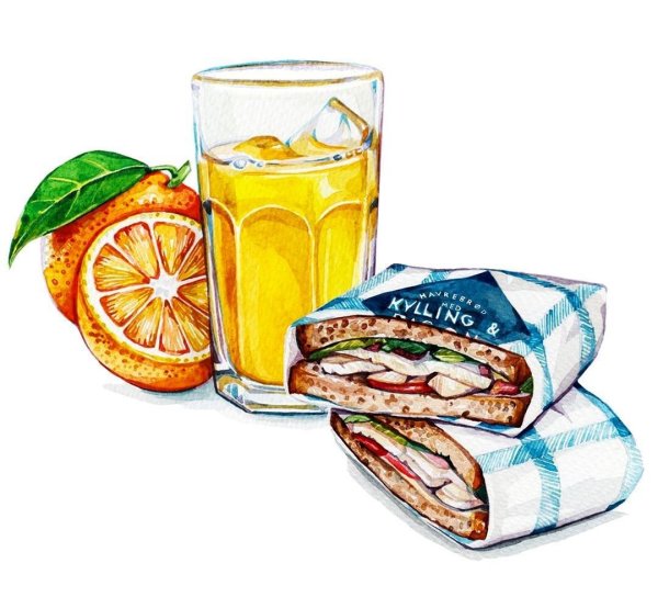 Зарисовки еды и напитков