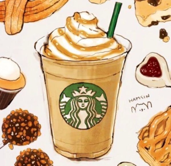 Еда рисунок кофе Старбакс