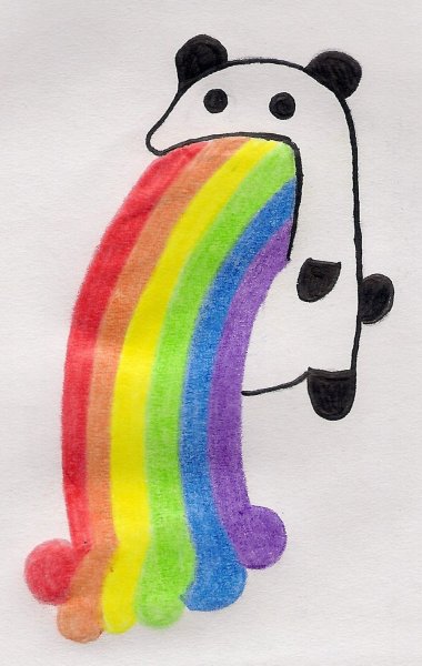 Радужная тема для срисовки