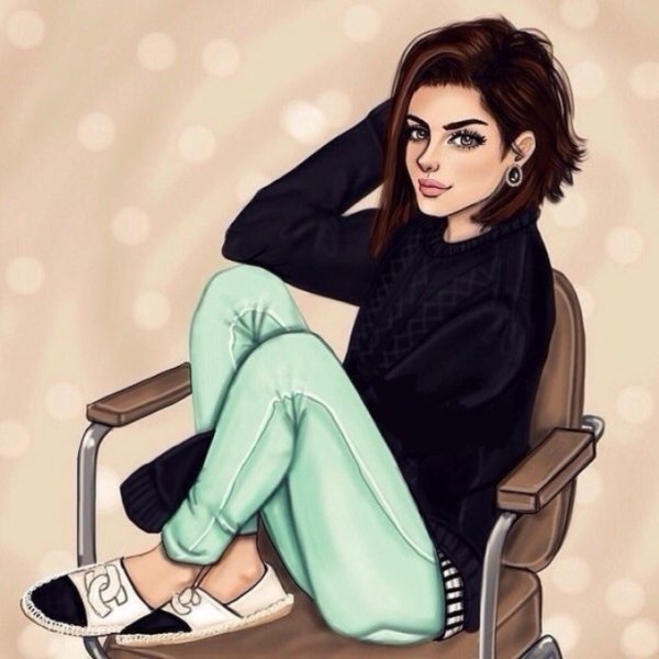 Красивые девушки картинки рисунки