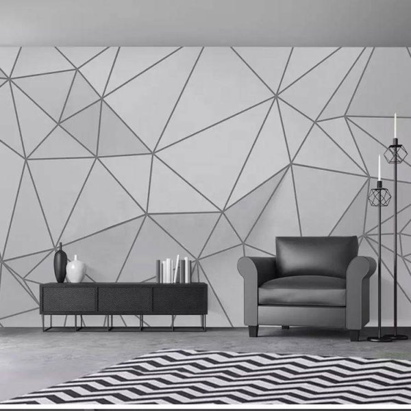 Геометрическая роспись стен