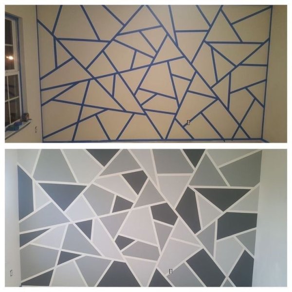 Стена из треугольников