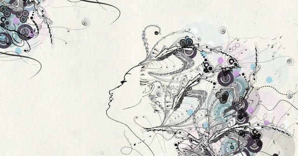 Абстракция карандашом