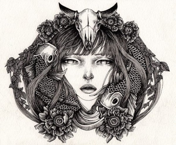 Черно белые рисунки