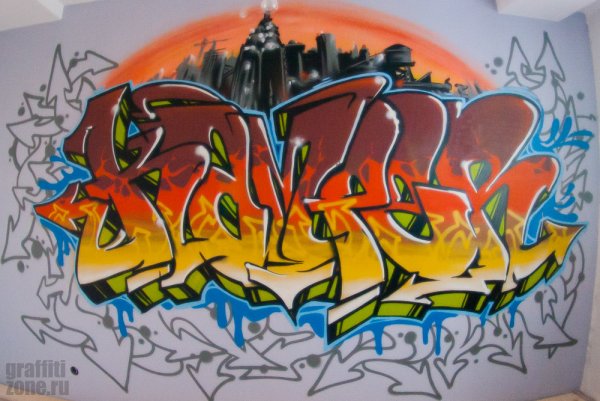 Стрит арт кот