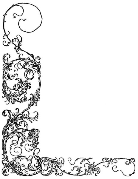Рамка для письма черно-белая