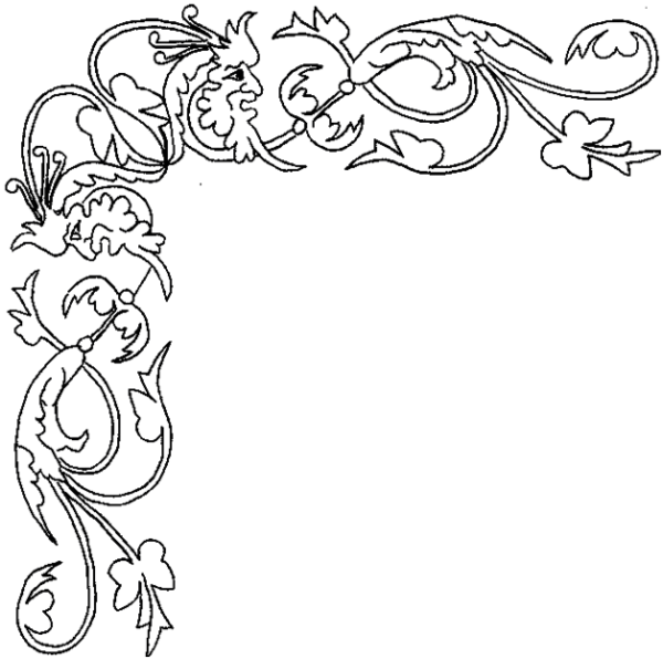 Рамка уголок узор