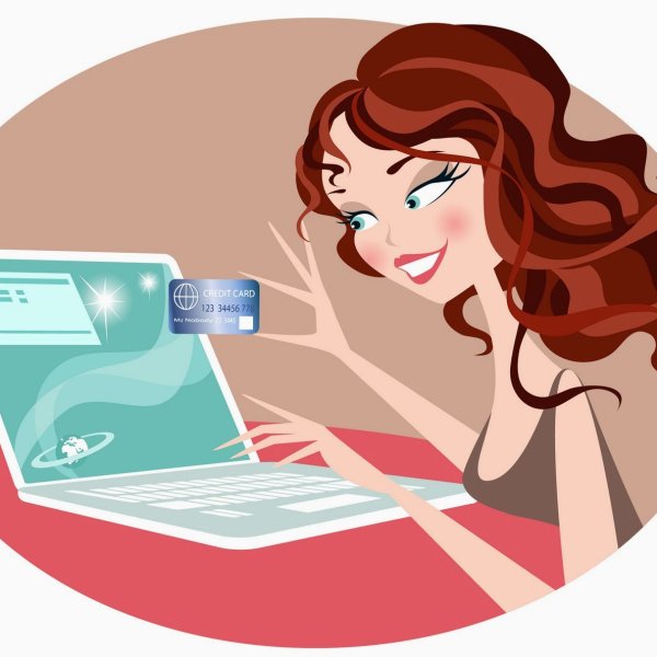 Покупки в интернете рисунок