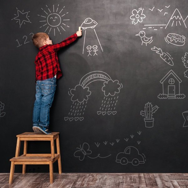 Роспись грифельной стены