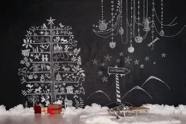 Доска для мела в стиле лофт