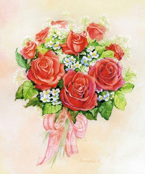 Нарисовать букет