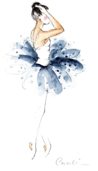 Пуанты пастелью