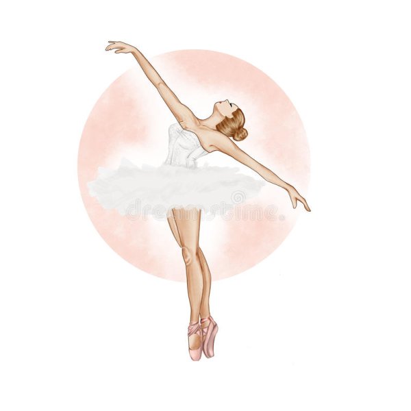 Красивый силуэт на черном фоне