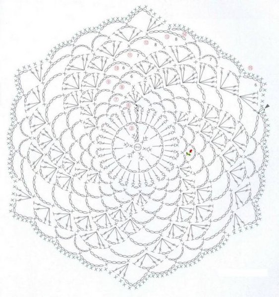 Ловец снов схема вязания крючком