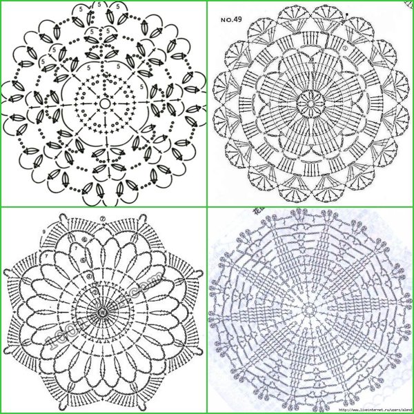 Мини салфетки схемы
