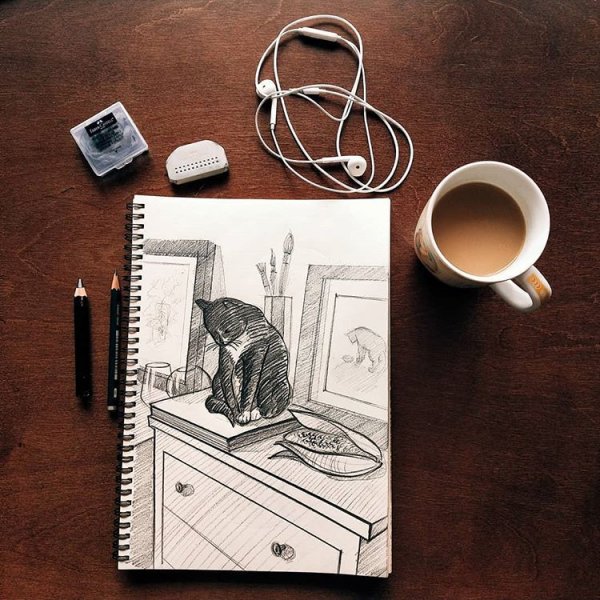 Как красиво сфотографировать скетч