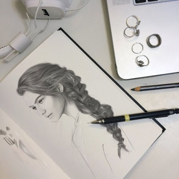 Рисунки карандашом сфотканные