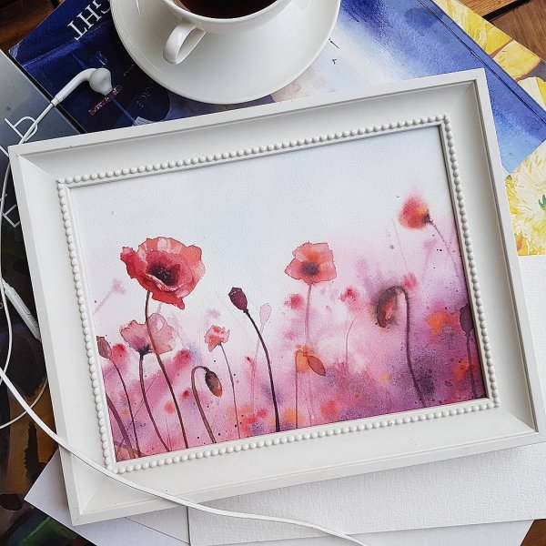 Рамка акварель