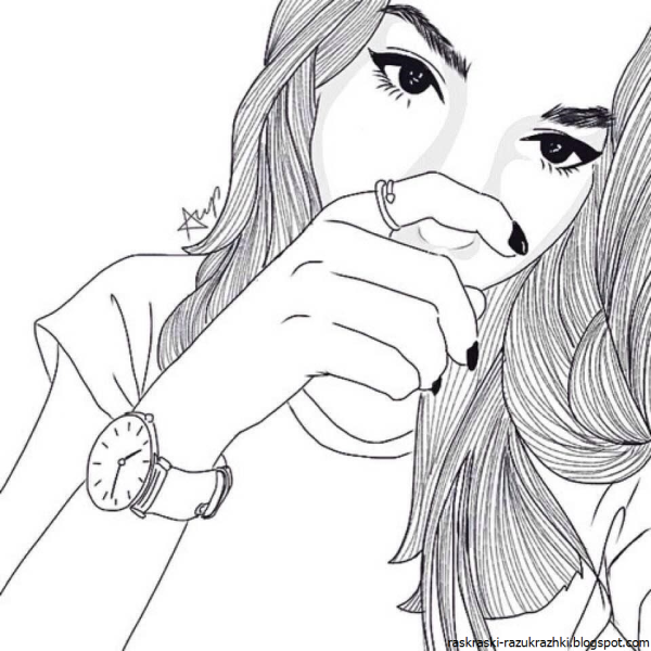 Раскраски девушки