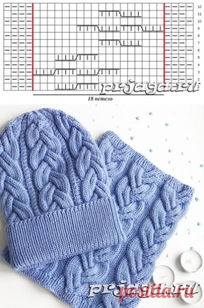 Вяжем шапку женскую спицами с описанием