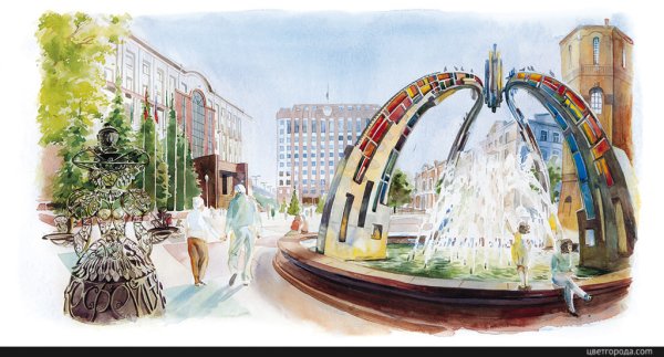 Тюмень иллюстрация