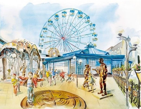 Мост влюбленных Тюмень живопись